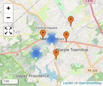 Area schools map